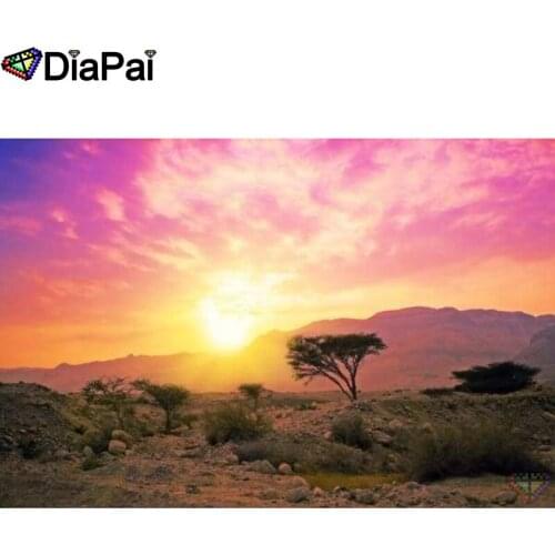 DIAPAI Diamond Painting 5D DIY 100% Full Square/Round Drill "Sunset scenery" Diamond Embroidery Cross Stitch 3D Decor A24369
