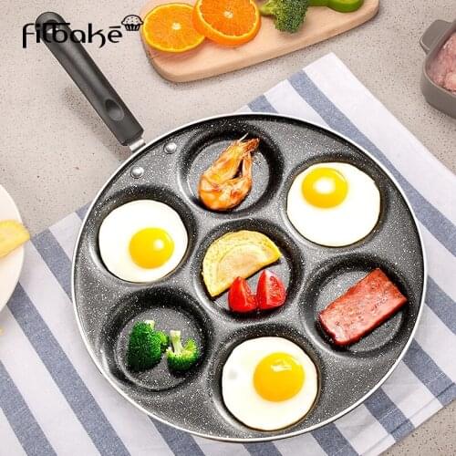 Filbake Nonstick Pancake Maker Pot Egg Frying Pan Plett Omelet Cooker With Induction Bottom Silver Dollar Cookie Egg Cookware