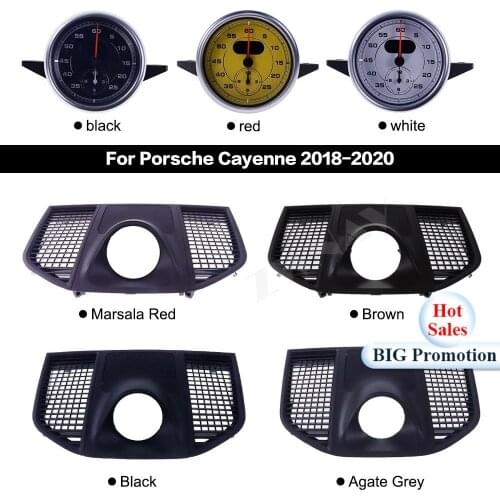 Car Stopwatch For Porsche Macan 2014 2015 2016 2017 2018 2019 2020 CAR Interior Dashboard Center Clock Compass Electronic Meter