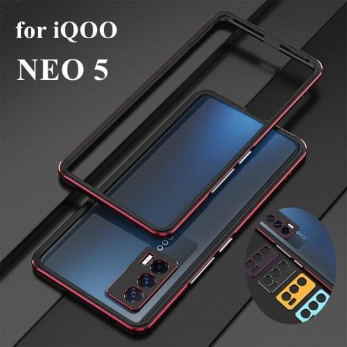 Case For VIVO iQOO NEO 5 Luxury Deluxe Ultra Thin aluminum Bumper for VIVO iQOO Neo 5 + 2 Film (1 Front +1 Rear)