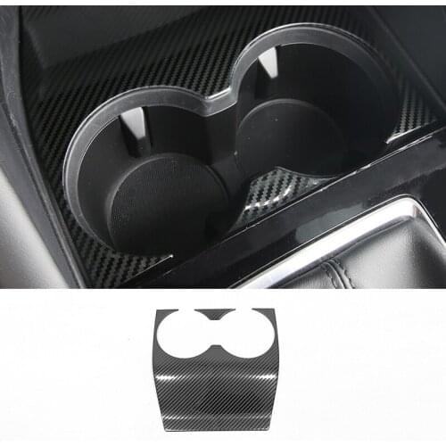 For Mazda 3 2019 2020 Stainless steel Car Front water cup frame decoration Cover Trim Sticker Car Styling Accessories 2pcs