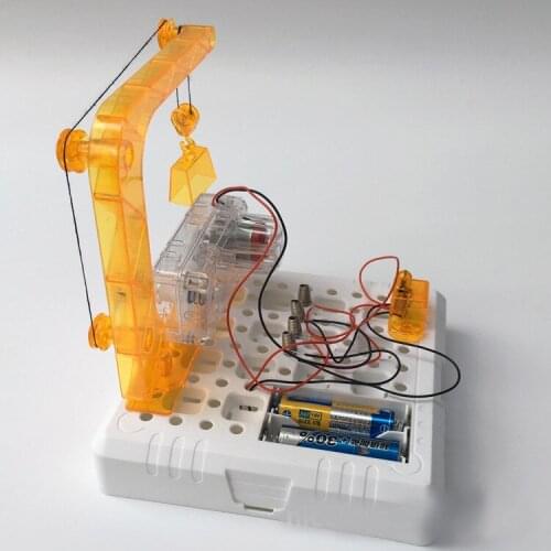 Science and education toys DIY fun electric crane toys-popular science experimental training aids