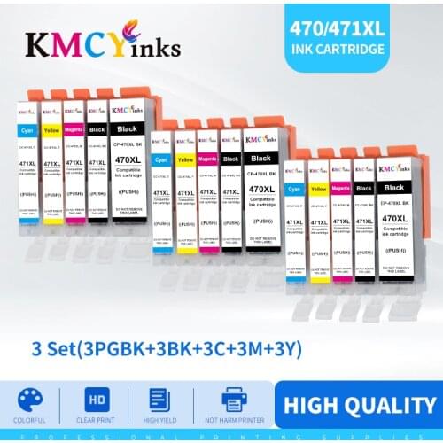 KMCYinks PGI 470 CLI 471 PGI-470 CLI-471 Compatible Ink Cartridge For Canon PIXMA MG6840 MG5740 MG6840 MG5740 TS5040 TS6040