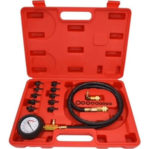 Oil Pressure Tester Kit, PSI Engine Oil Pressure Tester Gauge Tool Kit for Cars ATVs Trucks Use Oil Warning Devices