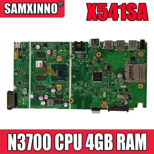 AKEMY X541SA motherboard For ASUS X541 X541S X541SA laptop motherboard X541SA mainboard test OK N3700 cpu 4GB RAM
