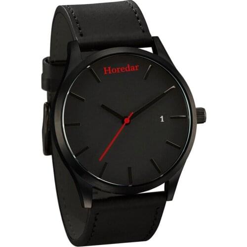 Minimalist Mens Fashion Ultra-thin Watch Simple Mens Business Leather Belt Quartz Watch Relogio Masculino