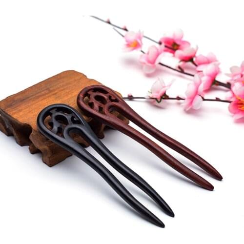 Real Natural Wooden Hair Jewelry for Women Female Style Simple Minimalist Hairpin Hair Pin Stick Accessories Wedding Decorations