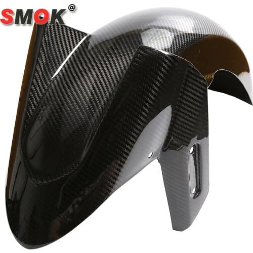 SMOK Motorcycle Carbon Fiber Front Fender Splash Mud Dust Guard Mudguard Protection Tire Hugger For Yamaha Tmax 530 T MAX 530