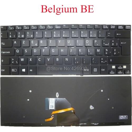 Laptop Backlit BE TR PO Keyboard For SONY For VAIO SVF14 149237211BE 149237241TR 149237191PT Belgium Turkish Portugal new