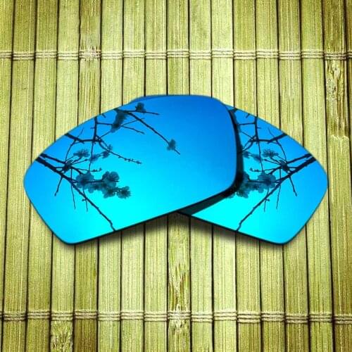 Polarized Replacement Lense For-Oakley Square Whisker Sunglasses Frame True Color Mirrored Coating - Blue Options
