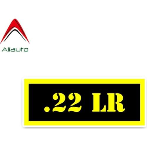 Aliauto Warning Car Sticker High Quality .22LR Ammo PVC Waterproof Sunscreen Reflective Decal Automobiles Styling,15cm*6cm