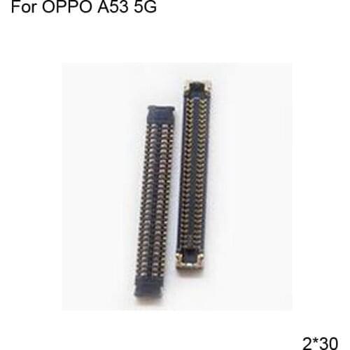 2pcs Dock Connector Micro USB Charging Port FPC connector For OPPO A53 5G Logic on motherboard mainboard For OPPO A 53 5G