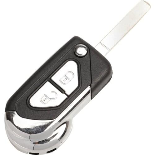 2 Buttons Flip Folding Remote Car Key Shell Fob Case for Citroen VA2 Key Blade Replacement Cover