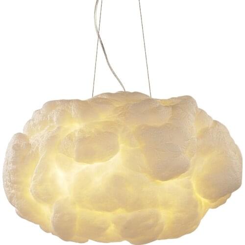 Creative Silk Cotton Pendant Lights with bulb Modern ideas floating light fixtures cafe bar lamps decorated cloud hanging lights