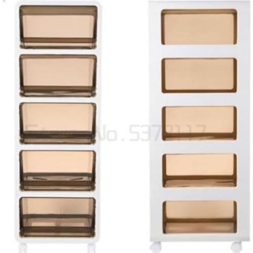 Drawer type storage cabinet household plastic slotted storage cabinet toy clothing sorting box storage rack
