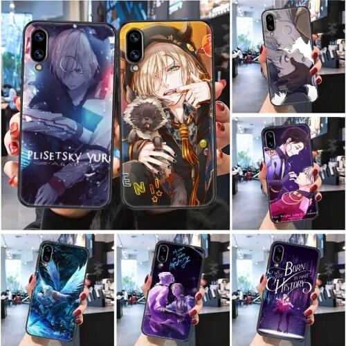 Yuri on Ice Katsuki Plisetsky Phone case For Huawei P Mate P10 P20 P30 P40 10 20 Smart Z Pro Lite 2019 Frosted black pretty