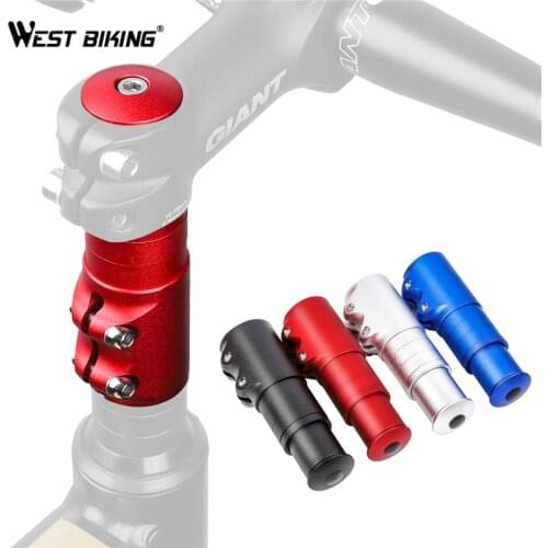 WEST BIKING Bicycle Stem Increased Control Tube Aluminum Alloy Extend Cycling Bike Handlebar Heighten Front Fork Bike Accessorie