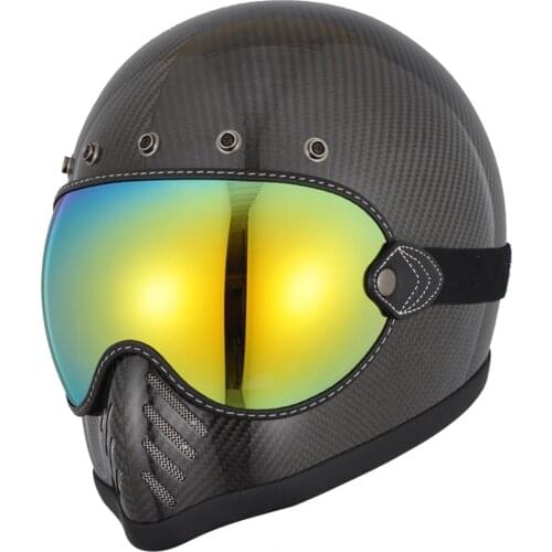 Motorcycle Helmet Shield Visor Lens For Shoei Ex-Zero Helmets Retro Anti-fog Motorbike Goggles for Bell Moto 3 Helmet