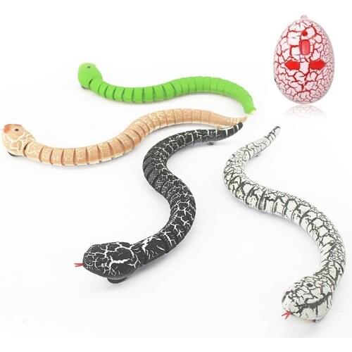 Remote Control Animal Infrared Remote Control Snake And Egg Rattlesnake Kids Toy Mischief Toys for Children Funny Novelty Gift
