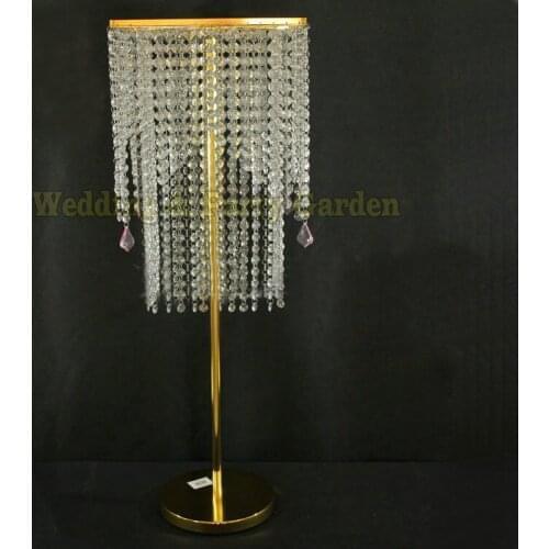Gold Crystal Table Centerpiece Chandelier Wedding Decoration