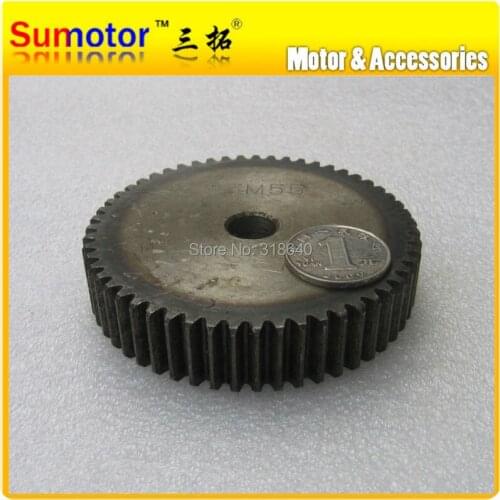 Spur Gear 1.5M 55T 55 Teeth Mod 1.5 Width 18mm Bore not large than 12.3mm 45# steel CNC robot gear rack transmission motor gear
