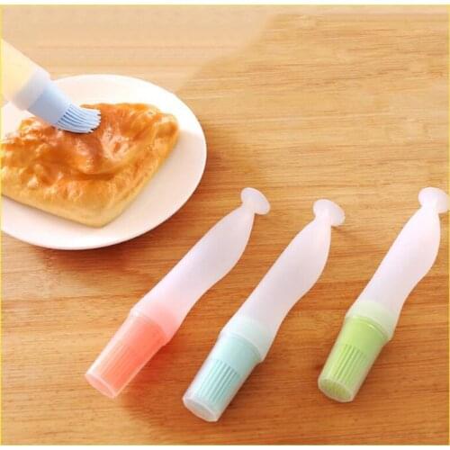 1pcs food grade silicone basting brushes seasoning barbecue baking sweep bbq oil brush squeeze oil brush