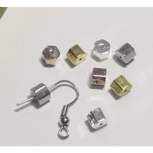 10 PCS 5mm*4.2mm Earrings Accessories Ear Plugging/Blocked,Metal Copper Earring Back For Earrings Jewelry Components