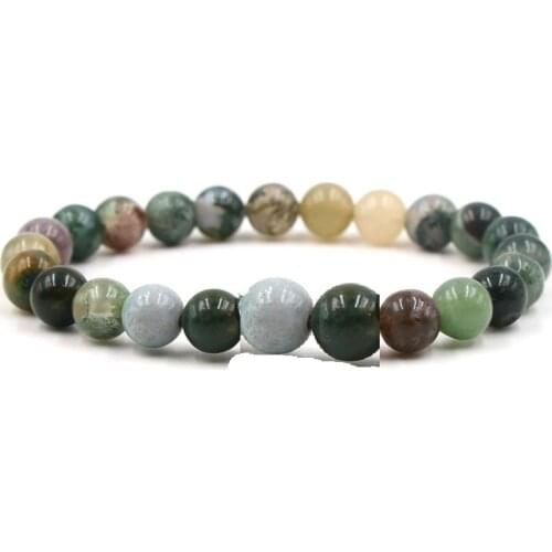 11Colors Drop Shipping 8mm Colourful Natural Stone Beads Bracelets Navy Green Brown White Red Beads Bracelet Strench Jewelry