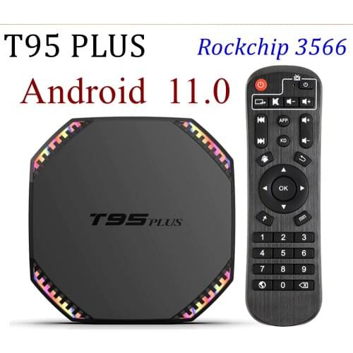 20PCS Android 11.0 TV BOX T95 Plus RK3566 Quad-Core 8GB DDR4 64GB/4GB 32GB LAN 1000M 2.4G/5G Dual Wifi BT4.0 4K HD Media player