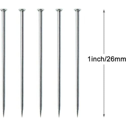 2000pcs Stainless Steel Dressmaker Straight Quilting Pins Fine Satin Ball Head Pins 26mm for Jewelry Making DIY Sewing Tools