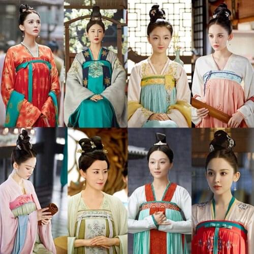 2021 chinese tv show the same hanfu national women hanfu costume stage performance clothing ancient princess cosplay hanfu dress