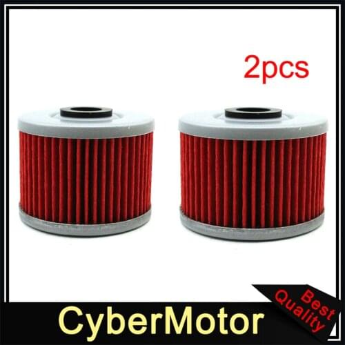 2x Oil Filter For Kawasaki KLX110 KLX450R KFX450R Honda CRF250L CB300F CBR300R