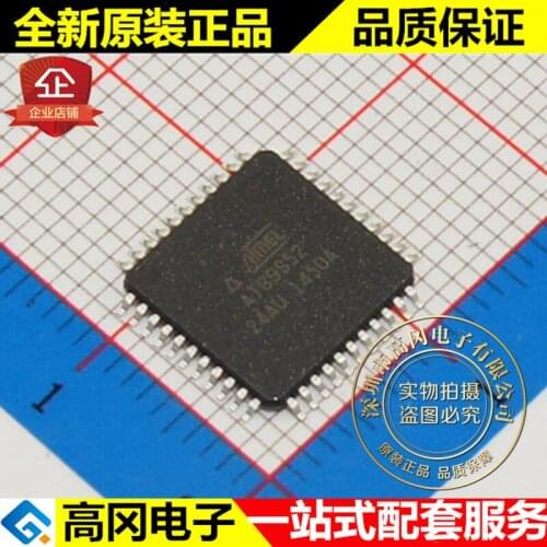 5pieces AT89S52-24AU TQFP44 24MHz 8KB 256B SRAM