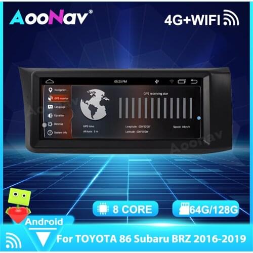 2 Din Android System Car Radio For TOYOTA 86 Subaru BRZ 2016-2019 Universal GPS Navigation Auto Stereo Screen Video Recorder