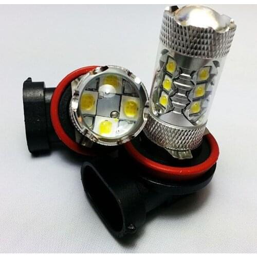 Free shipping 2pcs H8 PGJ-1 H11 PGJ19-2 80W H9 CREE Chips HIGH POWER LED FRONT FOG CAR WHITE BULBS FOR MERCEDES 2