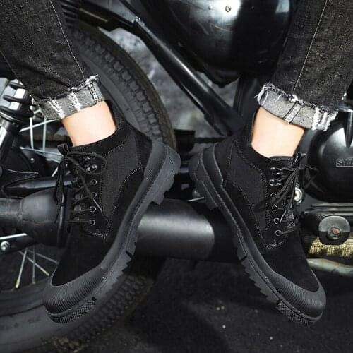 Ankle Boots Men Work Boots Winter For Men Leather Mens Dress Safety Man MEN ANKLE BOOTS Mens Rubber Boty Protective Cowboy