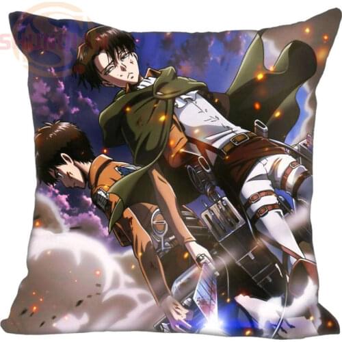 Attack On Titan#24 Pillowcase Wedding Decorative Pillow Case Customize Gift For Pillow Cover 20x20,35X35cm One sides