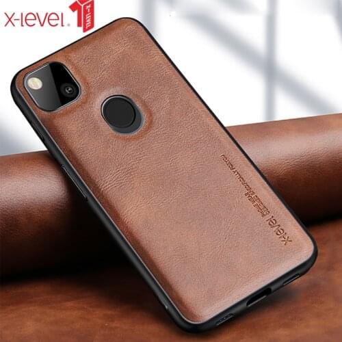 For Google Pixel 5 6 4A Case X-Level Retro Leather Soft Silicone Edge Protective Back Cover for Google 4A 4G Pixel 6XL 5G