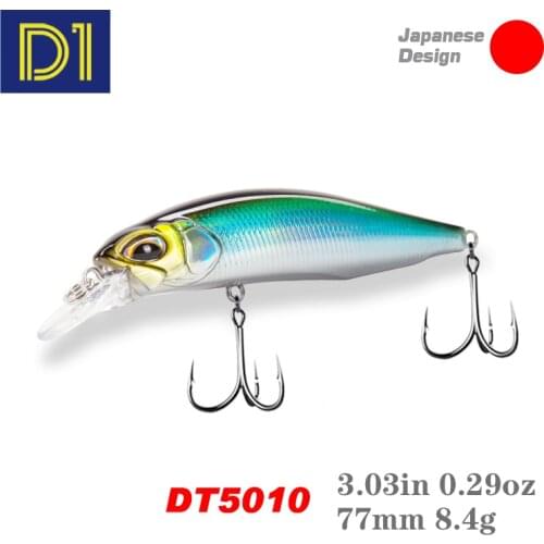 D1 Minnow Fishing Lures Rozante Realist Hard Bait 77mm/8.4g 65mm/5g Artificial Wobblers For Pike Perch Seabass Fishing Tackle
