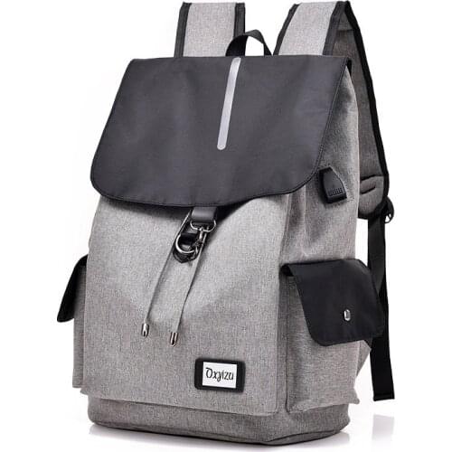 Business bag Smart computer bag with USB charging pocket to help new mens multi-function computer bag