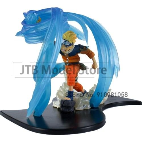 Naruto Shippuden Anime Action Figure GK Uzumaki Naruto Figma 14cm ABS Model Statue Battle Rasengan Model Collectible Desktop Toy