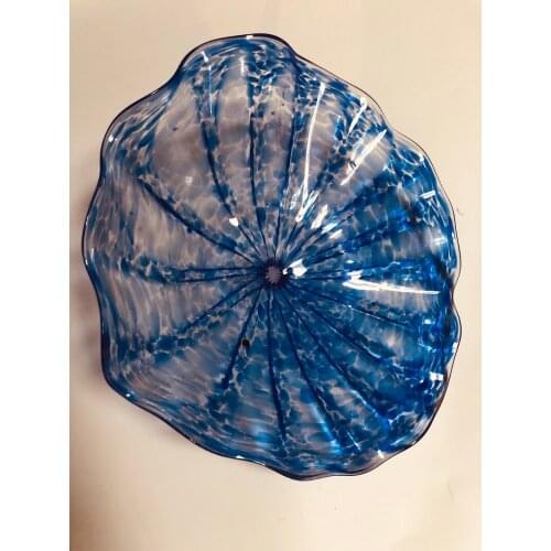 Hot sale! Factory price Hand blown glass wall art Hanging Art Creative Glass Wall Plates