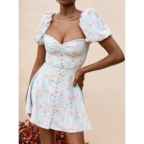 HengShunRui Summer Dresses With Sleeves