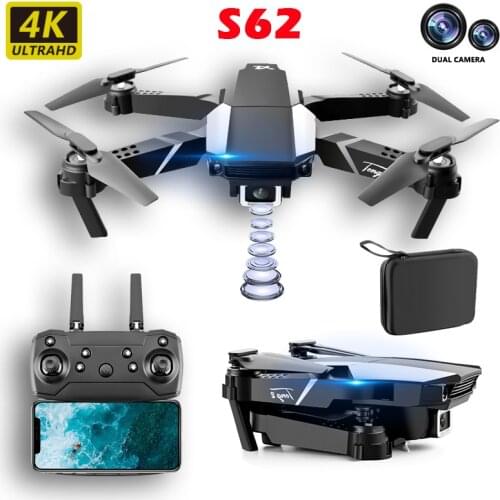 JINGHENG New RC Drone 4K HD Camera Professional Aerial Photography WIFI FPV Foldable Quadcopter Ravity Sensor Kids Gift Toys