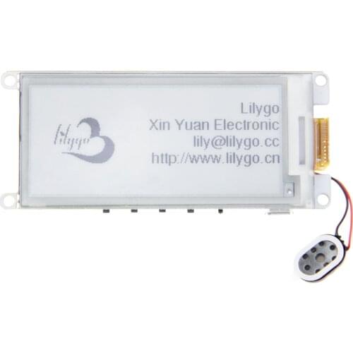 LILYGO® TTGO T5 V2.2 ESP32 2.9" EPaper Plus Module E-Ink Speakers