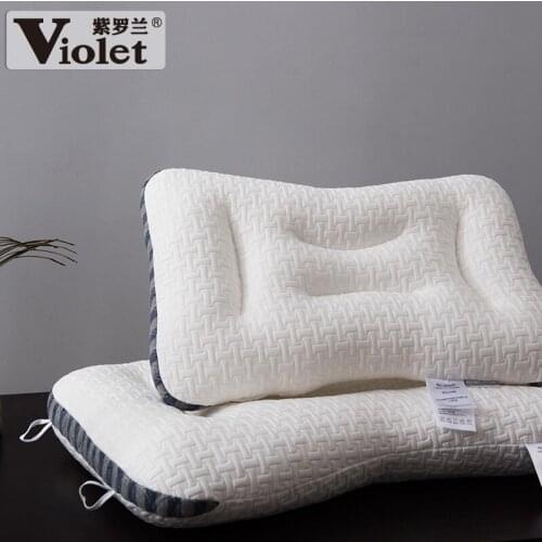 Massage Pillow Neck Pillow High Rebound Soft Hotel Pillow Pillow Core Adult Pillow One Pack