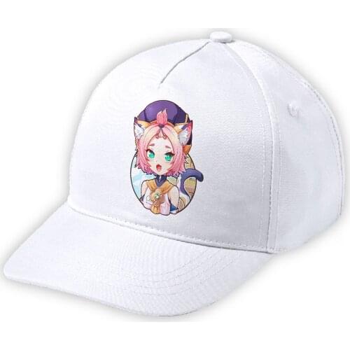 MERCHANDMANIA white cap boy girl cat video game ANIME soft small sports polyester sport field picnic fishing