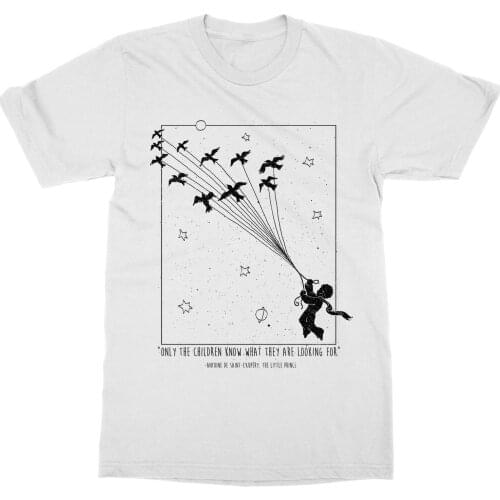 Men Short Sleeve Tshirt The Little Prince T-Shirt Antoine De Saint-Exupery Book Novel Read Gift French funny Print T Shirts