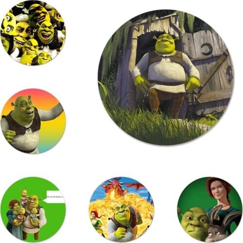 New Arrival Cartoon Moive Shrek Badge Brooch Pin Accessories For Clothes Backpack Decoration gift