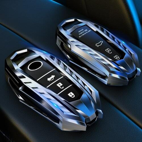 New Car Zinc Alloy Remote Key Cover Case Holder For Toyota CHR Prado 2017 2018 Prius Camry Corolla RAV4 2017 - 2020 Accessories